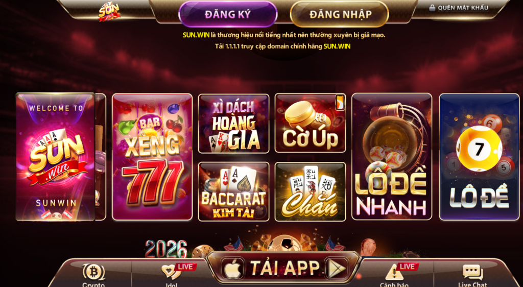 Sunwin – Chuẩn Mực Giải Trí Đổi Thưởng Thế Hệ Mới